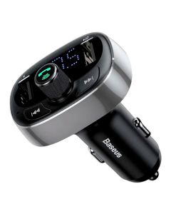 FM-трансмиттер Baseus T typed Wireless MP3 charger with car holder Tarnish CCALL-TM0A