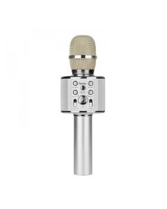 Портативна Bluetooth колонка-мікрофон Hoco BK3 Cool sound Silver