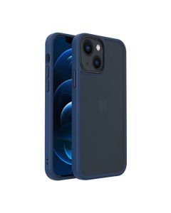Чехол накладка Mate Plus Metal Buttons Case для iPhone 13 Blue