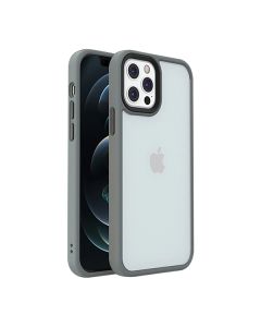 Чехол накладка Mate Plus Metal Buttons Case для iPhone 13 Pro Max Grey
