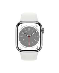 Смарт-годинник. Apple Watch Series 8 GPS 45mm Silver Aluminum Case with Silver Sport Band (MP6N3)