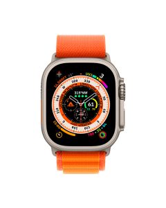 Смарт-годинник Apple Watch Ultra Cellular 49mm Titanium with Orange Alpine Loop (MQFL3) M