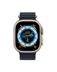 Смарт-годинник Apple Watch Ultra Cellular 49mm Titanium with Midnight Ocean Band (MQET3)