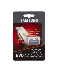 Карта памяти Samsung 256GB microSDXC EVO Plus V2 Class 10 UHS-I + SD Adapter