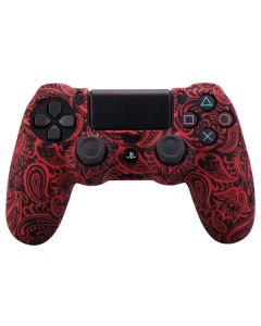 Силіконовий чохол для джойстика Sony PlayStation PS4 Type 1 Tattoo Red тех.пак