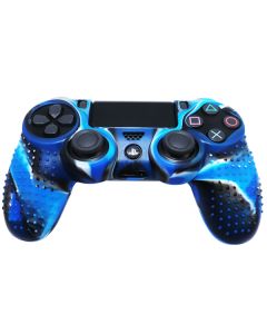 Силіконовий чохол для джойстика Sony PlayStation PS4 Type 4 Dark Blue Camo тех.пак