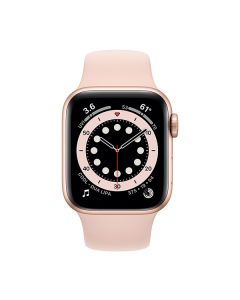 Apple Watch Series 6 GPS 40mm Gold Aluminum Case with Pink Sand Sport Band (MG123)