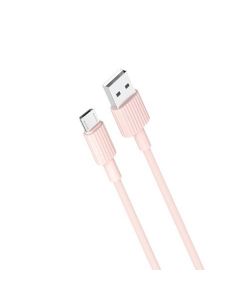 Кабель XO NB156 Micro USB 1m 2.4A Pink